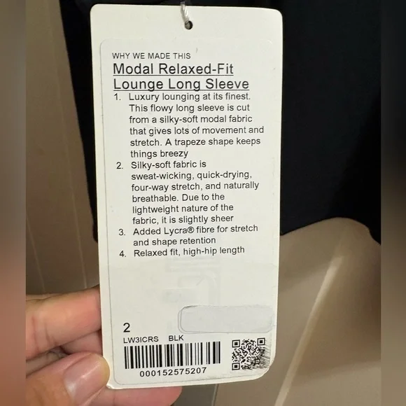 NWT Lululemon Modal Relaxed Fit Lounge Long Sleeve - Picture 5 of 6